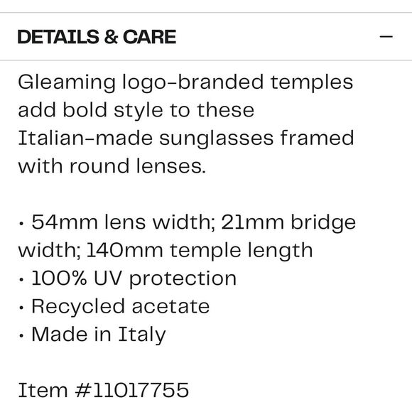 Gucci Designer Round Black Mystery New Original Logo Sunglasses main image 12
